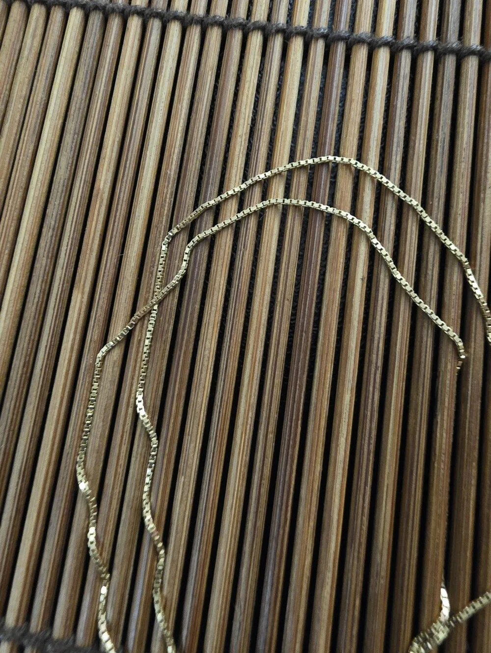 14k Puff Heart Yellow Gold Necklace (Vintage)